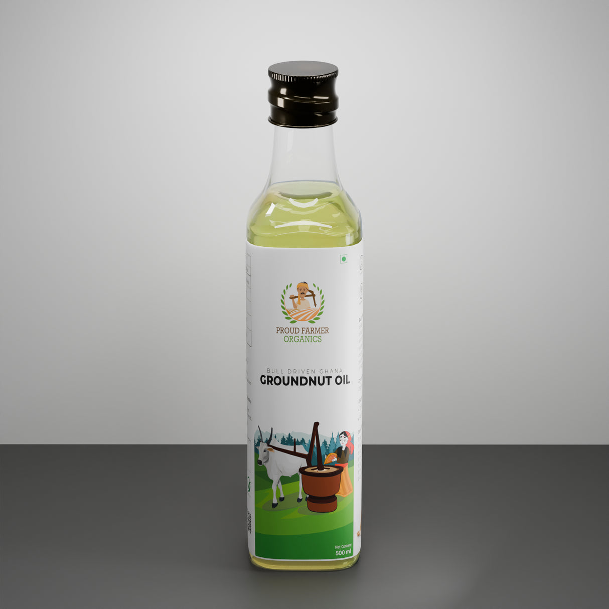 Organic Groundnut Oil (Bull Driven Kachi Ghani)