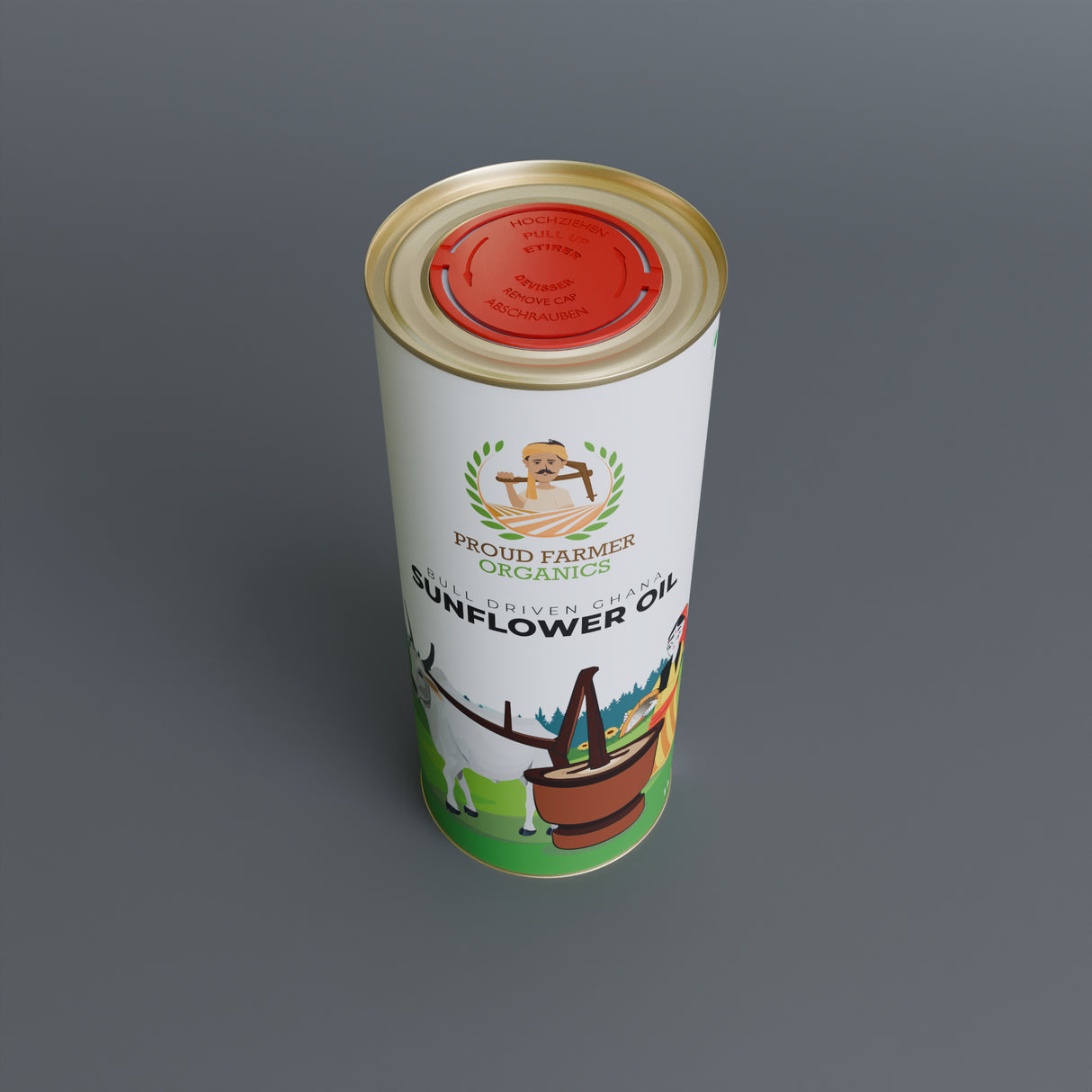 Organic Sunflower Oil (Bull Driven Kachi Ghani)