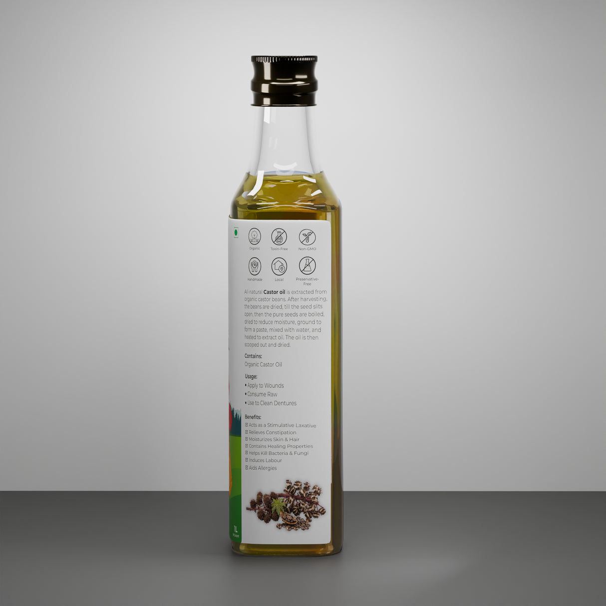 Organic Castor Oil (Traditional Process)