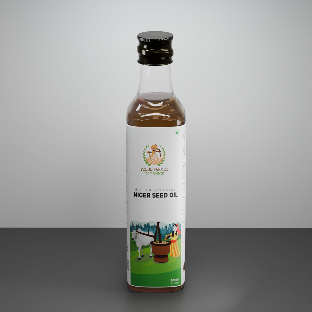 Organic Niger Seed Oil (Bull Driven Kachi Ghani)
