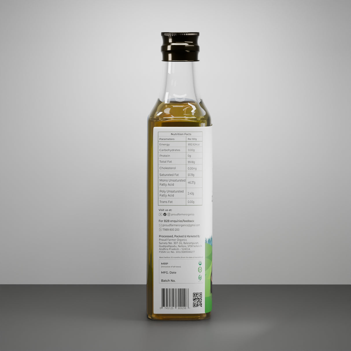 Organic Castor Oil (Traditional Process)