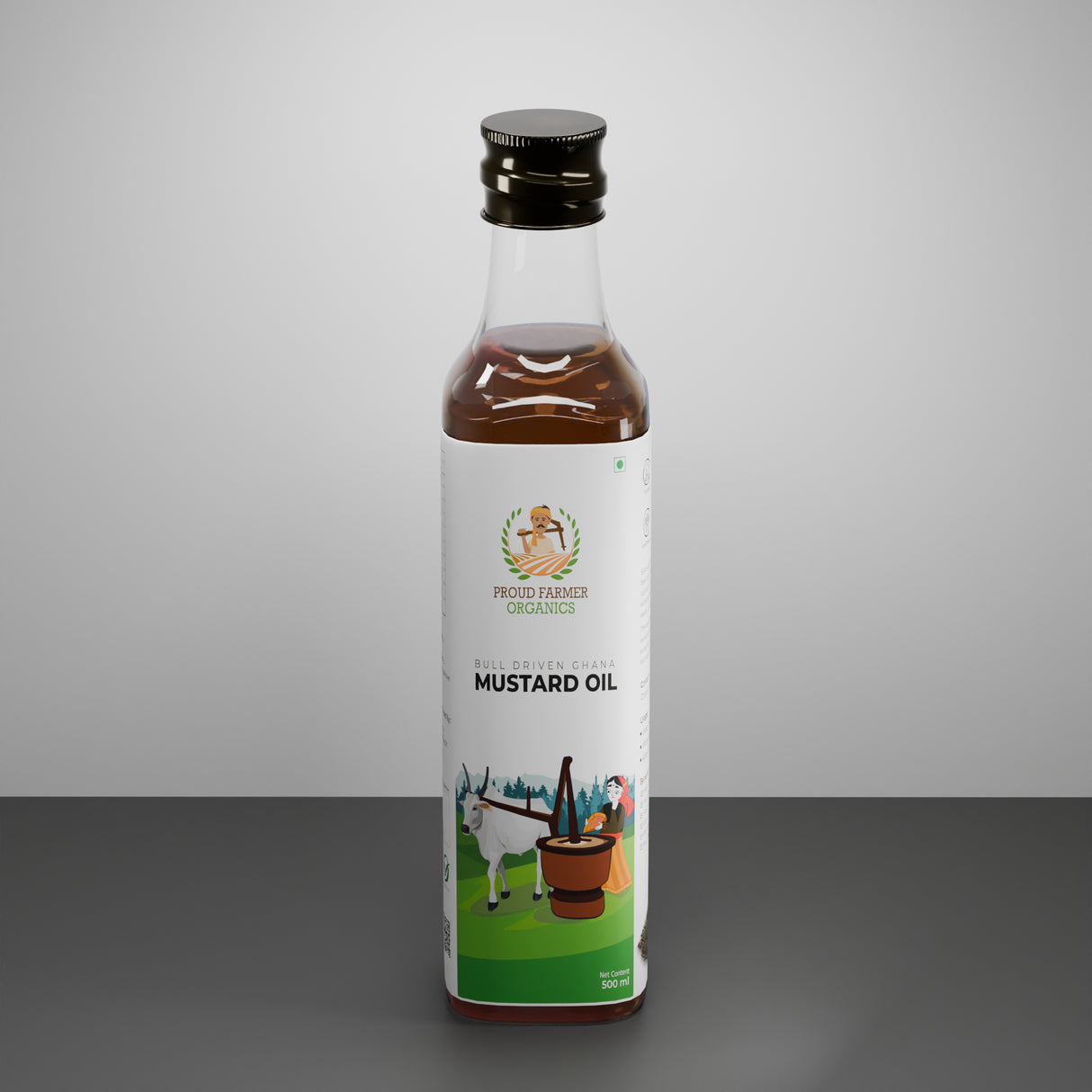 Organic Mustard Oil (Bull Driven Kachi Ghani)