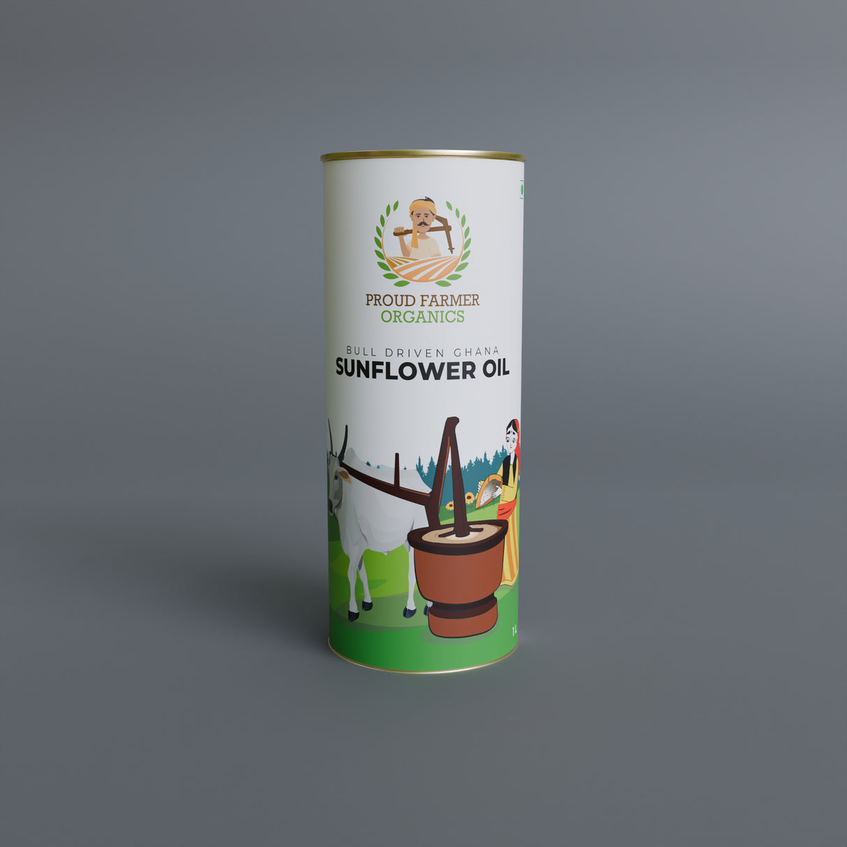 Organic Sunflower Oil (Bull Driven Kachi Ghani)