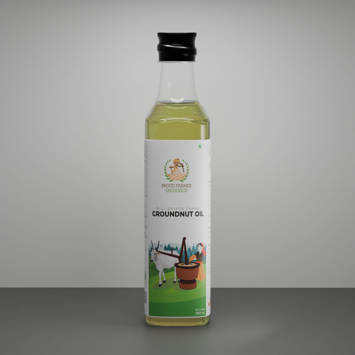 Organic Groundnut Oil (Bull Driven Kachi Ghani)