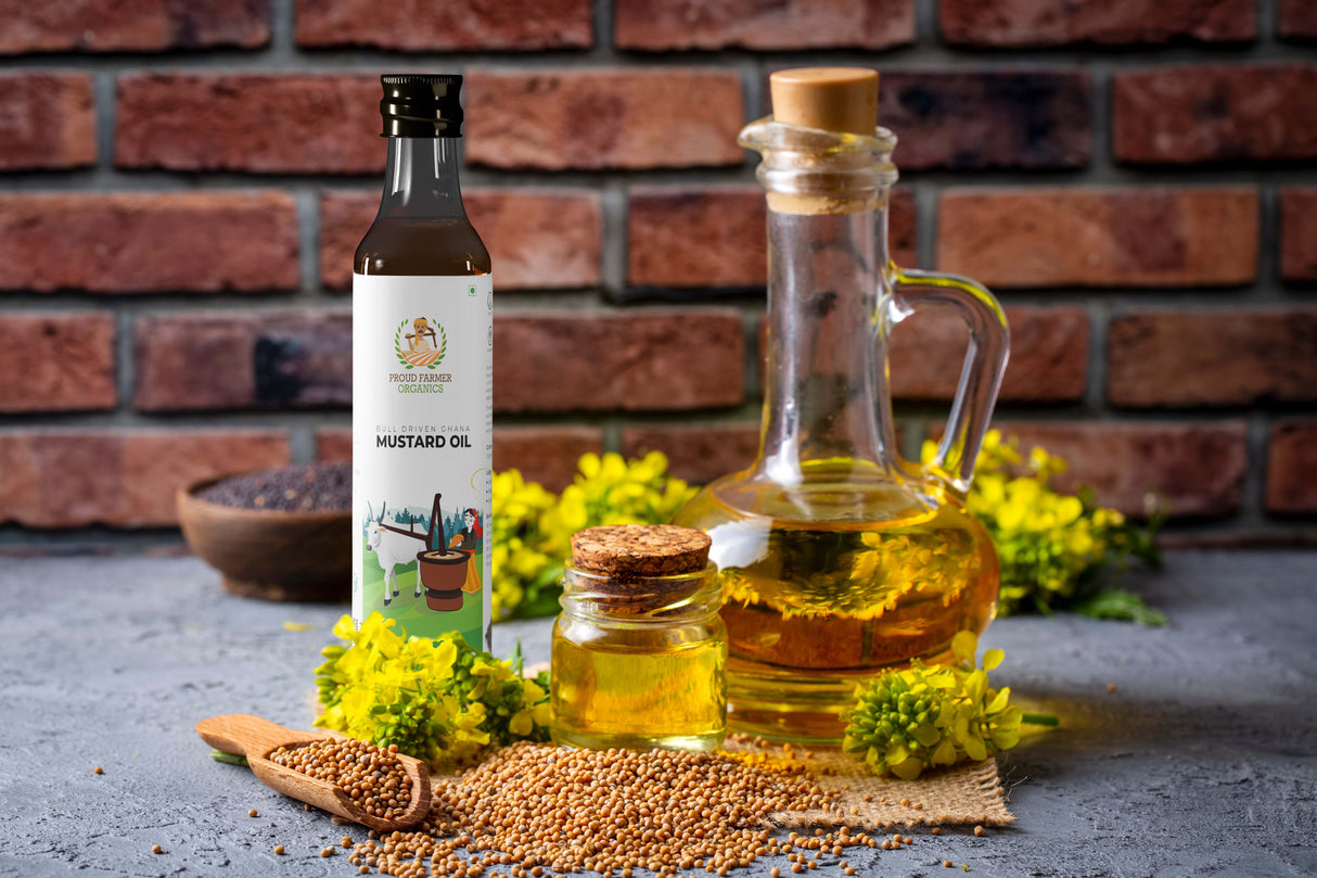 Organic Mustard Oil (Bull Driven Kachi Ghani)