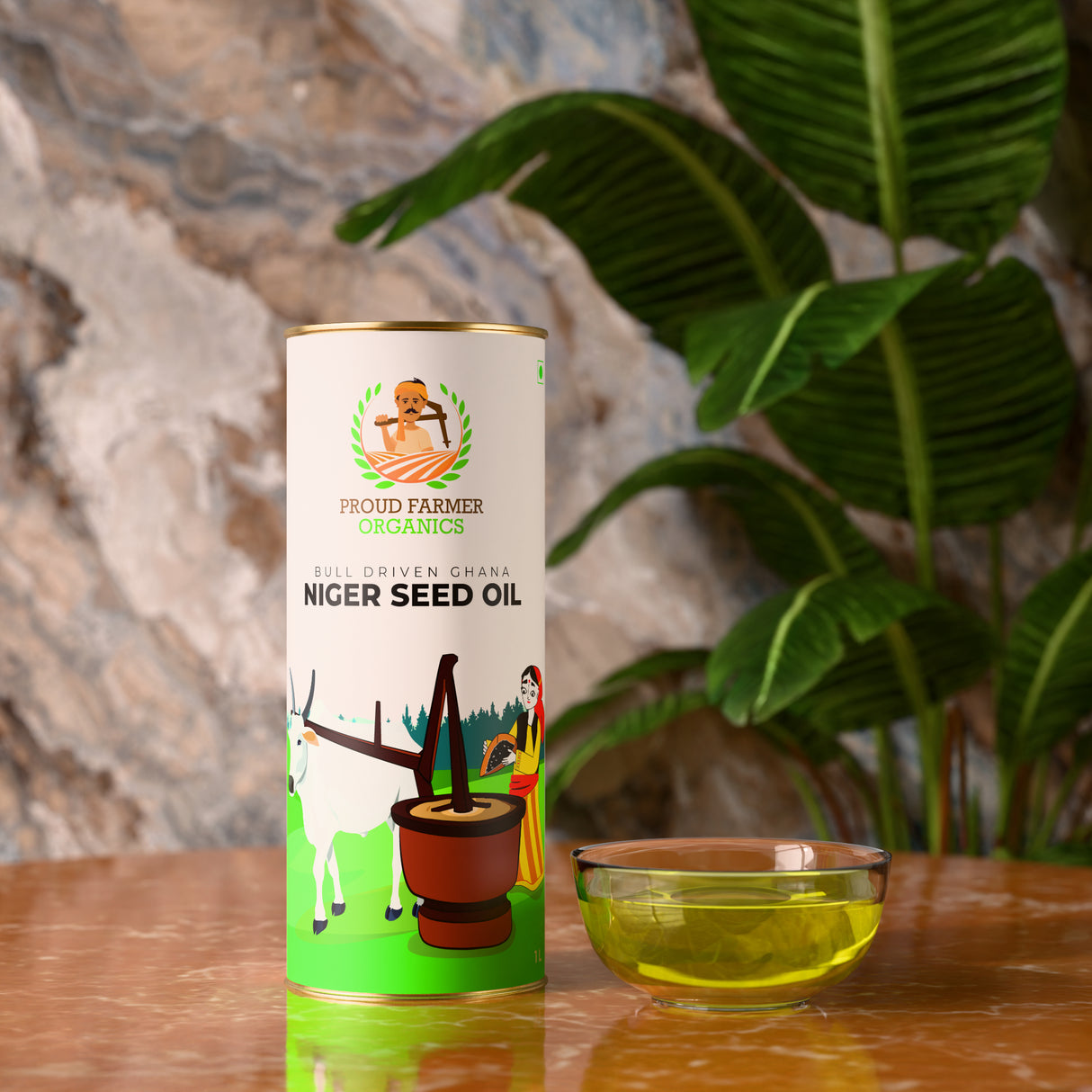 Organic Niger Seed Oil (Bull Driven Kachi Ghani)