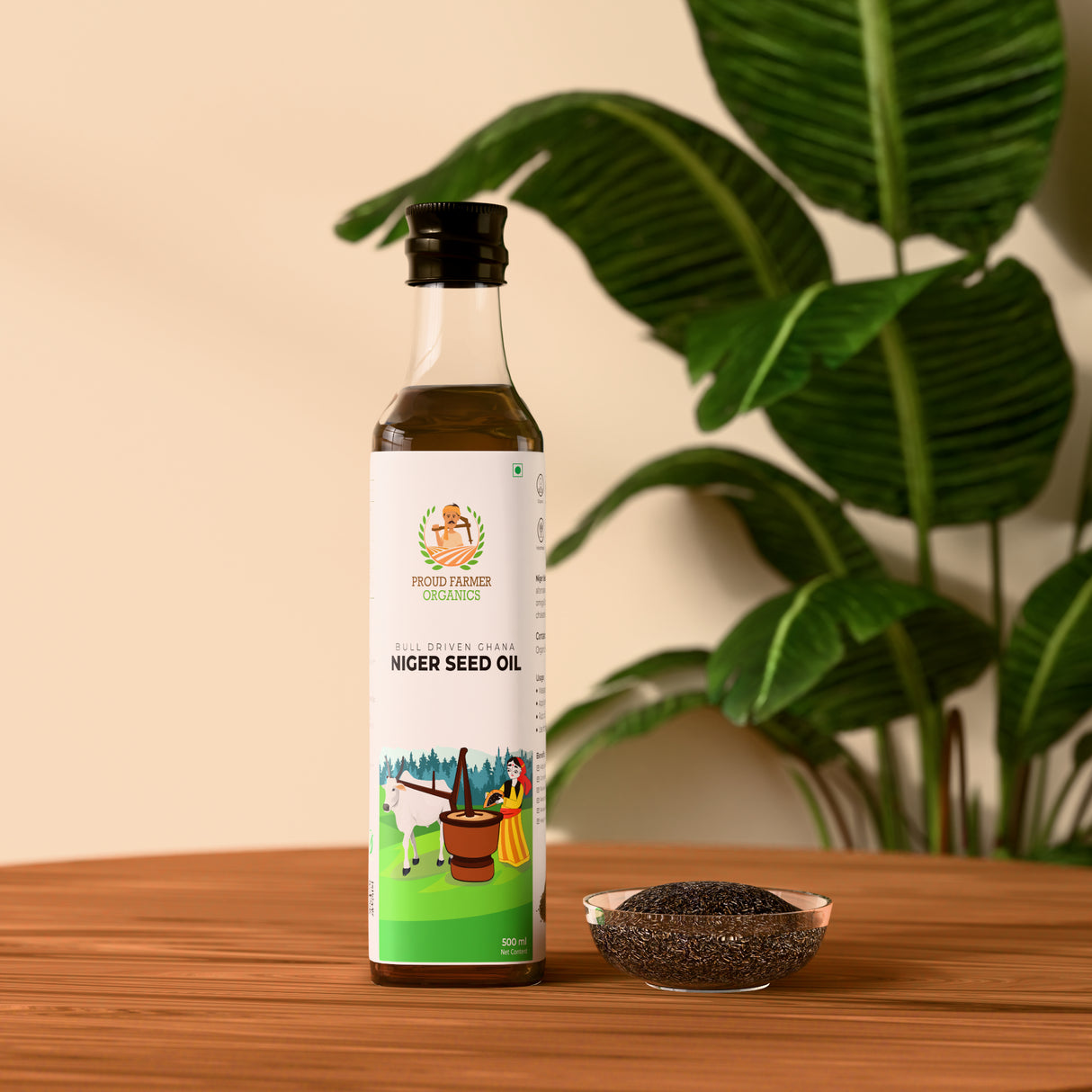 Organic Niger Seed Oil (Bull Driven Kachi Ghani)