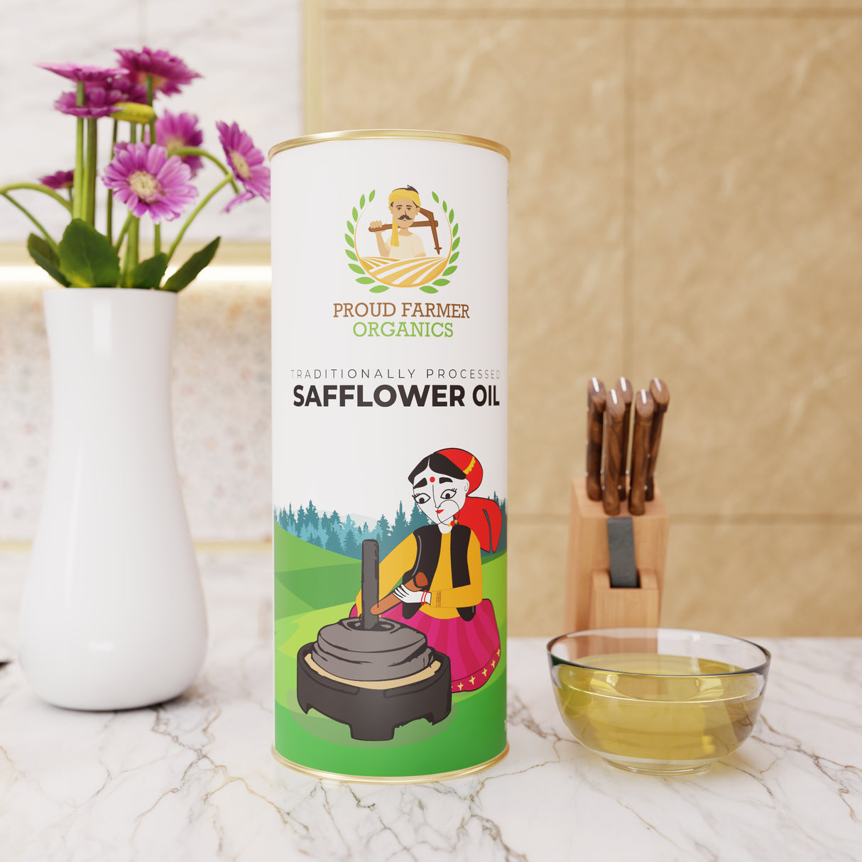 Organic Safflower Oil (Traditional Process)