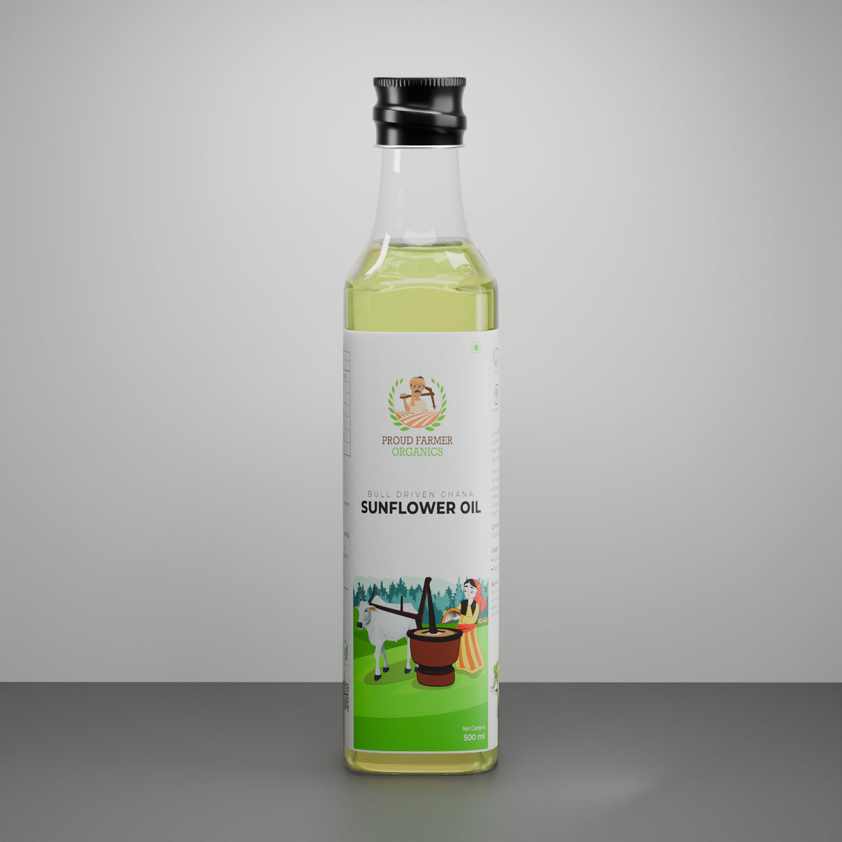 Organic Sunflower Oil (Bull Driven Kachi Ghani)