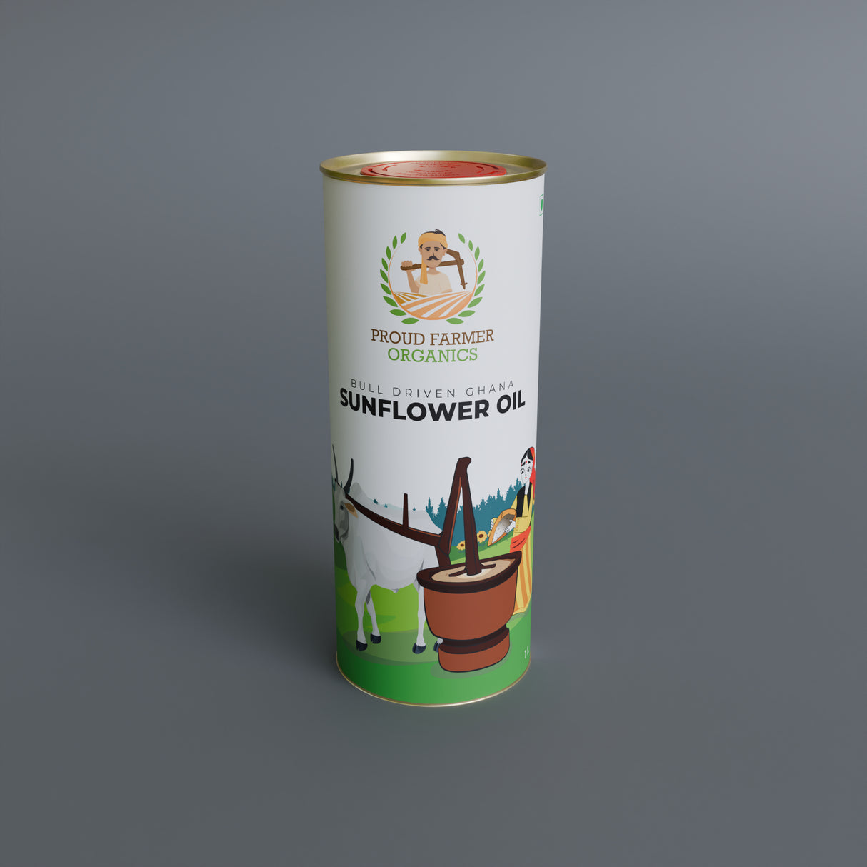 Organic Sunflower Oil (Bull Driven Kachi Ghani)