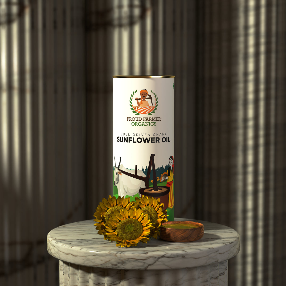 Organic Sunflower Oil (Bull Driven Kachi Ghani)
