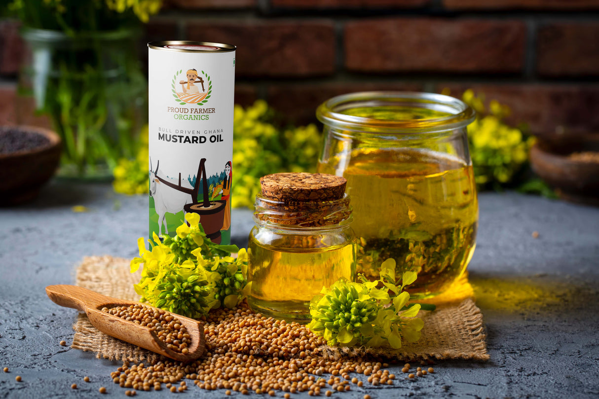 Organic Mustard Oil (Bull Driven Kachi Ghani)