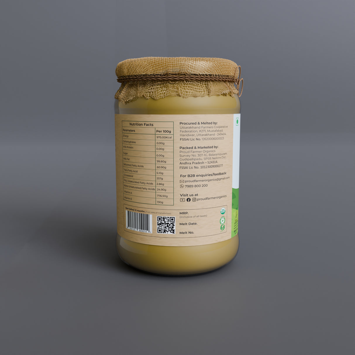 Organic Buffalo Ghee